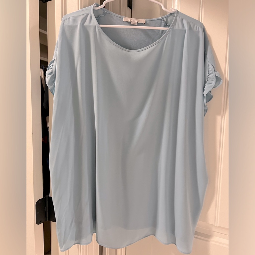 Loft Plus - Light Blue Blouse - Size 20/22 EUC